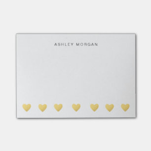 Post-it® Coeurs d'or et notes de Courrier-it®
