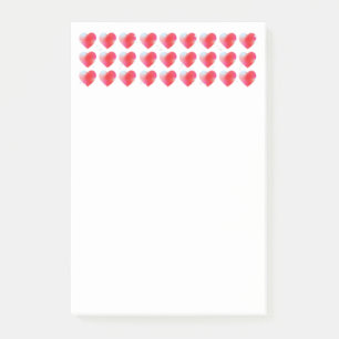 Post-it® Coeurs rouges amour romantique, Saint Valentin