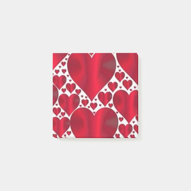POST-IT® COEURS ROUGES POUR LA JOURNÉE DE VALENTINE (Devant)