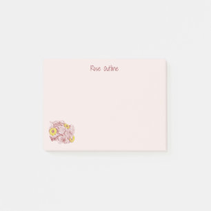 Post-it® Coin gauche Terra Cotta Bouquet délimité personn