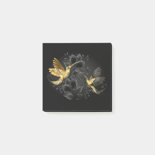 Post-it® Colibri noir et or