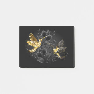 Post-it® Colibri noir et or
