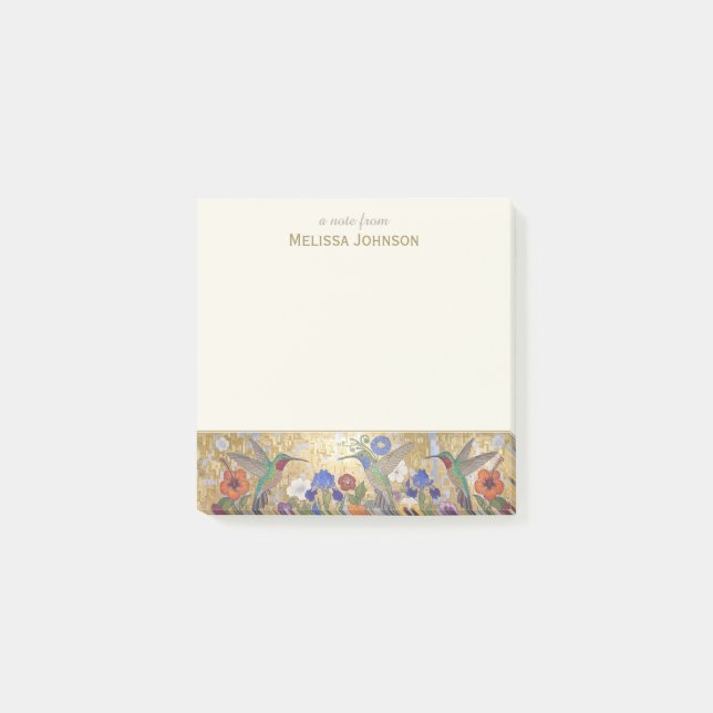Post-it® Colibri Style Klimt Nom Personnalisé (Devant)