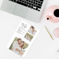 Collage Couple Photo & Lovely Romantic Wife Cadeau