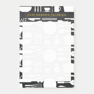 Post-it® Collage de cuisine sur bois noir