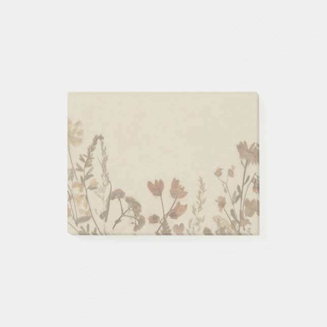 Post-it® Collage de fleurs botaniques Notes post-it (Devant)