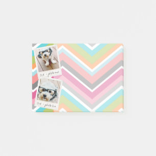 Post-it® Collage de photos Instagram avec des Chevrons colo