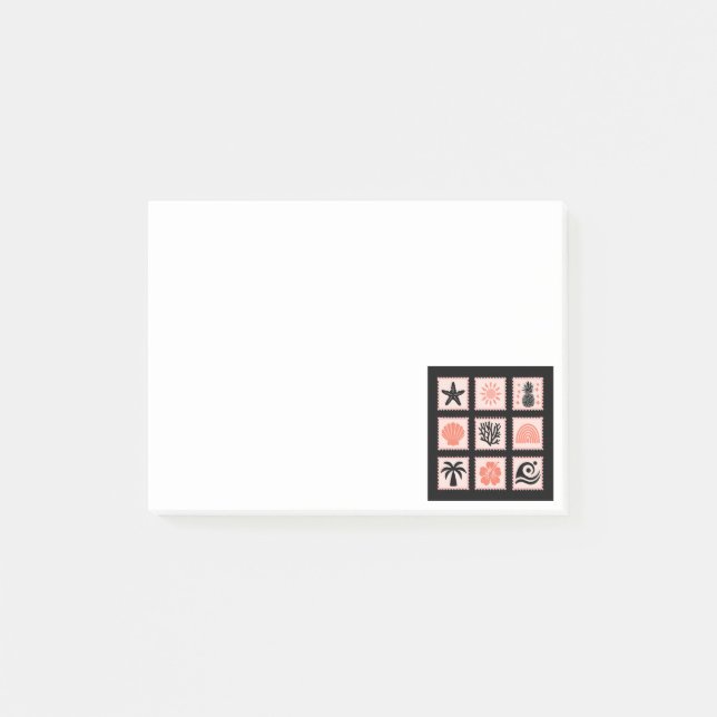 Post-it® Collage des timbres de nature (Devant)
