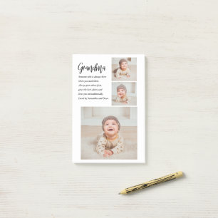 Post-it® Collage Photo & Meilleure grand-mère Jamais Meille