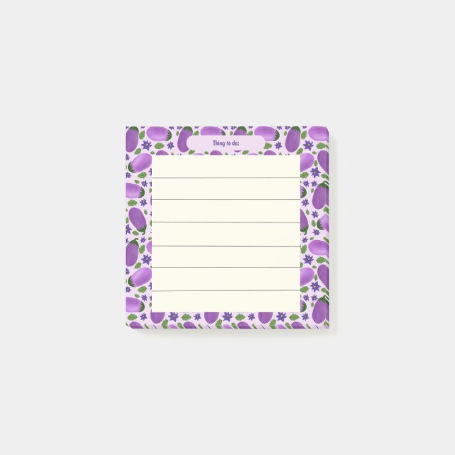 Post-it® Collection Blush & Bloom Aubergine – Douce Lilac (Devant)