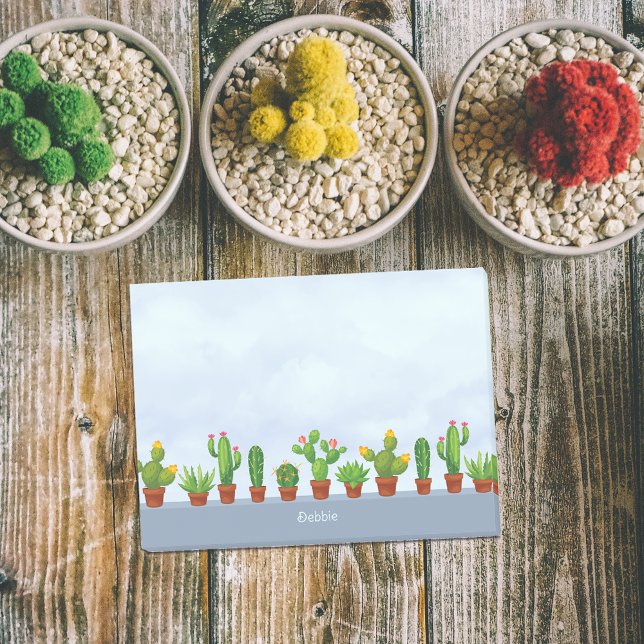 Post-it® Collection de cactus fleuris personnalisés avec no (Créateur téléchargé)