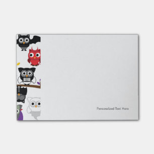 Post-it® Collection De Chouettes D'Halloween Éffrayantes