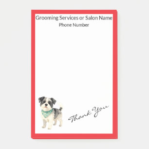 Post-it® Collection Personnalisée Chien Toilettage Or Éléga