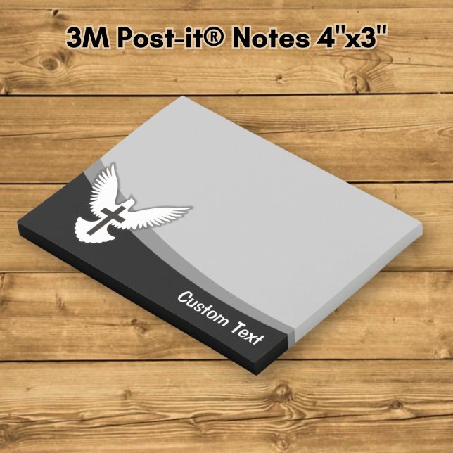 Post-it® Colombe avec croix (Créateur téléchargé)