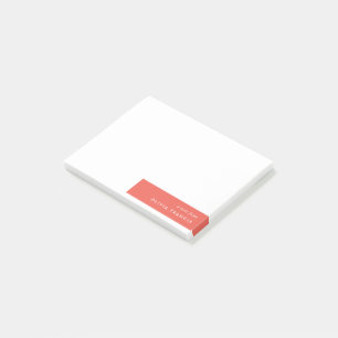 Post-it® Colorbloc Gras Rouge Moderne Minimaliste Simple