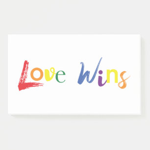 Post-it® Coloré, gai, design créatif de Love Wins