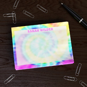 Post-it® Coloré Rainbow Tie Dye Personnalisé