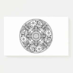 Post-it® Colorez votre propre conception animale de mandala