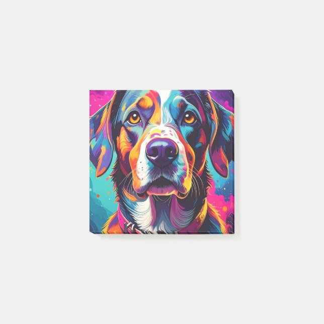 Post-it® colorful dog (Devant)