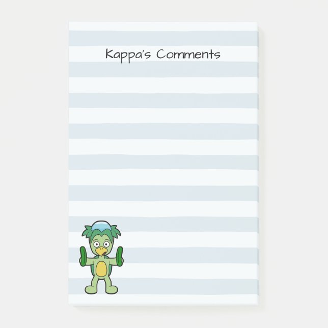 Post-it® Commentaires de Kappa - Amusant Yokai Monstre (Devant)