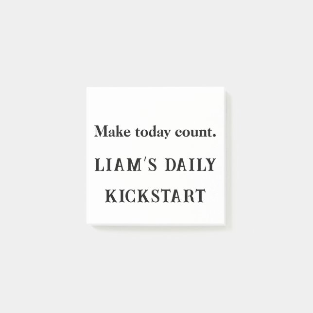 Post-it® Compter aujourd'hui - Note de motivation personnal (Devant)