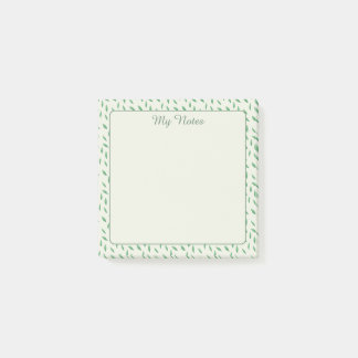 Post-it® con diseño de hojas verdes