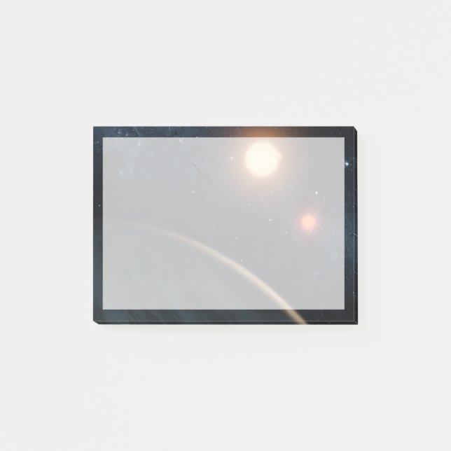 Post-it® Concept de l'artiste illustrant Kepler-16b. (Devant)