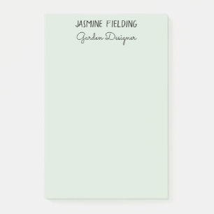 Post-it® Concepteur de jardin élégant et simple vert sauge