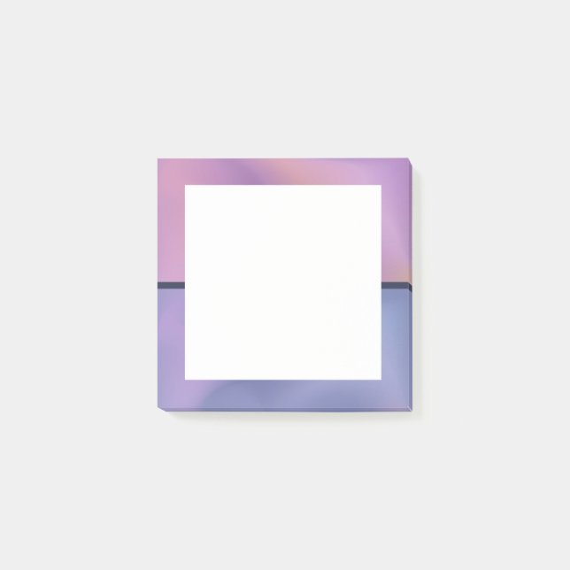 Post-it® Conception abstraite moderne de l'étirement rose e (Devant)