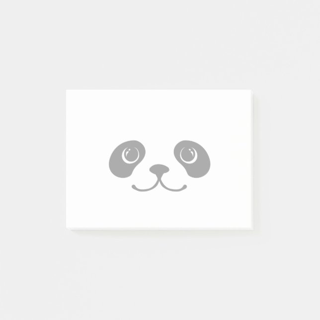 Post-it® Conception animale mignonne de visage de panda (Devant)