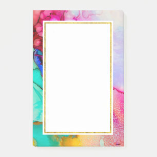 Post-it® Conception aquarelle de marbre abstrait moderne