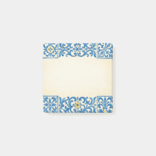 Post-it® Conception d'aquarelle fixe portugaise Azulejo