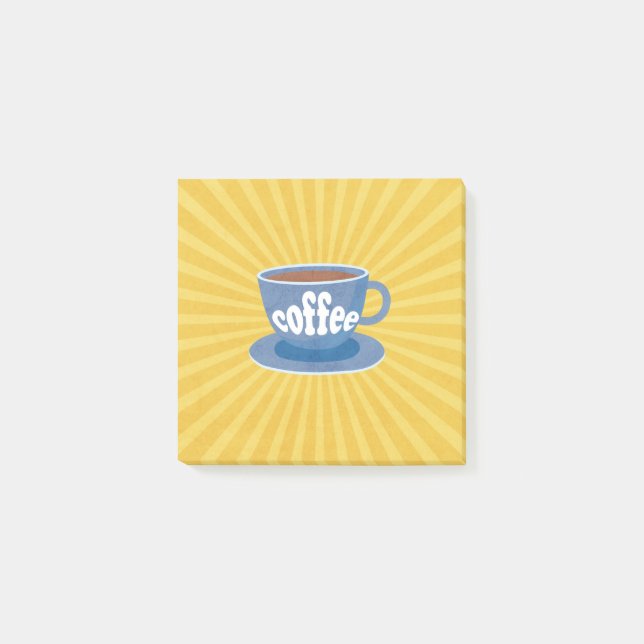 Post-it® Conception de café rétro (Devant)