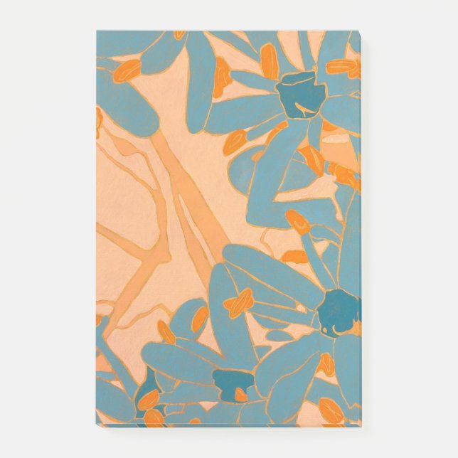 Post-it® Conception de feuille contemporaine en pêche (Devant)