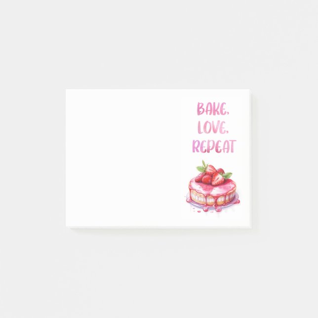 Post-it® Conception de gâteau sucré  (Devant)