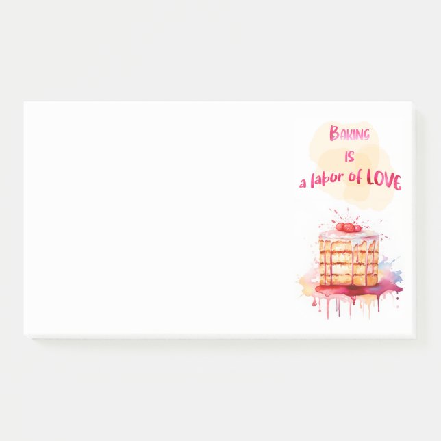 Post-it® Conception de gâteau sucré  (Devant)