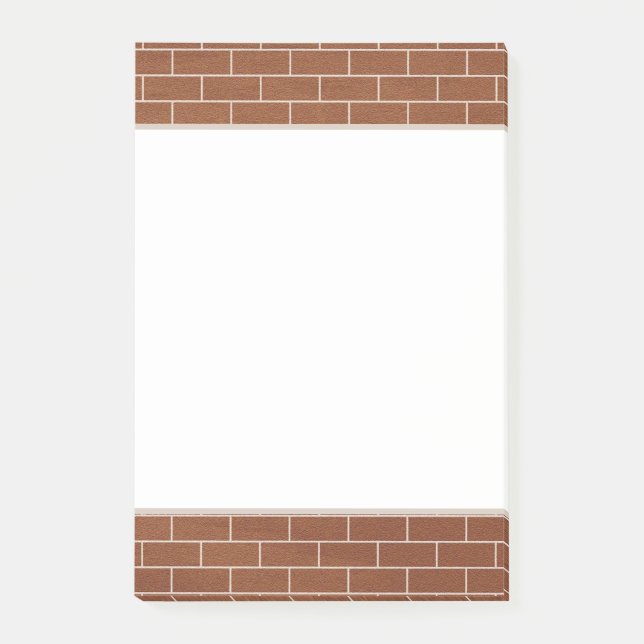 Post-it® Conception de mur de briques (Devant)
