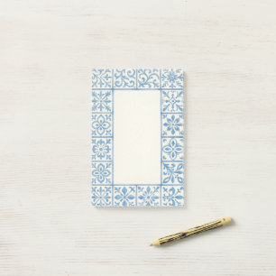 Post-it® conception de papeterie bleue de carreau d'Azulejo