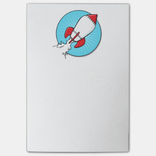 Post-it® Conception de RocketShip de bande dessinée