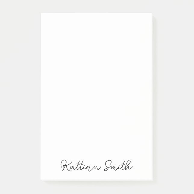 Post-it® Conception de script manuscrit monogramme moderne (Devant)