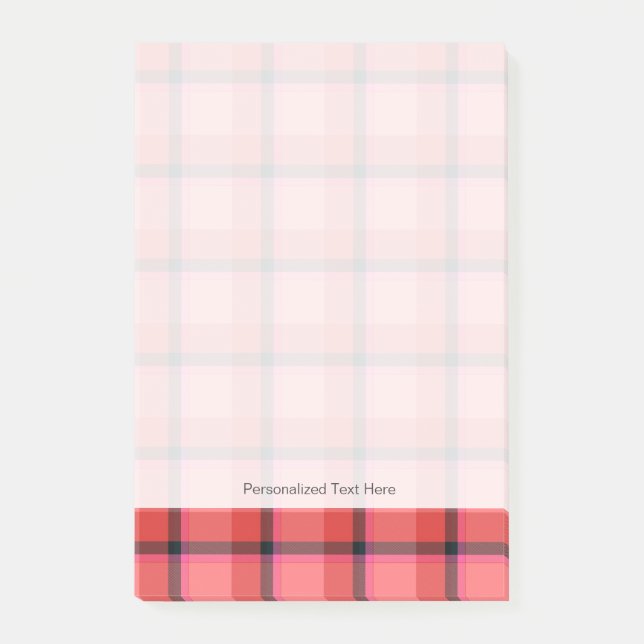 Post-it® Conception de Tartan (Devant)