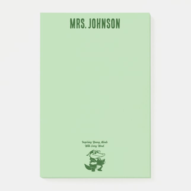 Post-it® Conception d'enseignant d'anglais pour inspirer le (Devant)