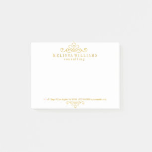 Post-it® Conception des spires de calligraphie or