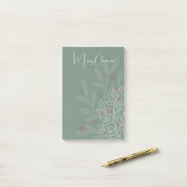 Post-it® conception florale abstraite pour les vacances de  (Sur un bureau)