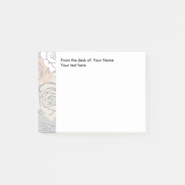 Post-it® Conception florale du bureau de (Devant)