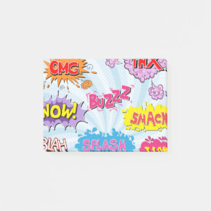 Post-it® Conception Girly de superhéros de style comique