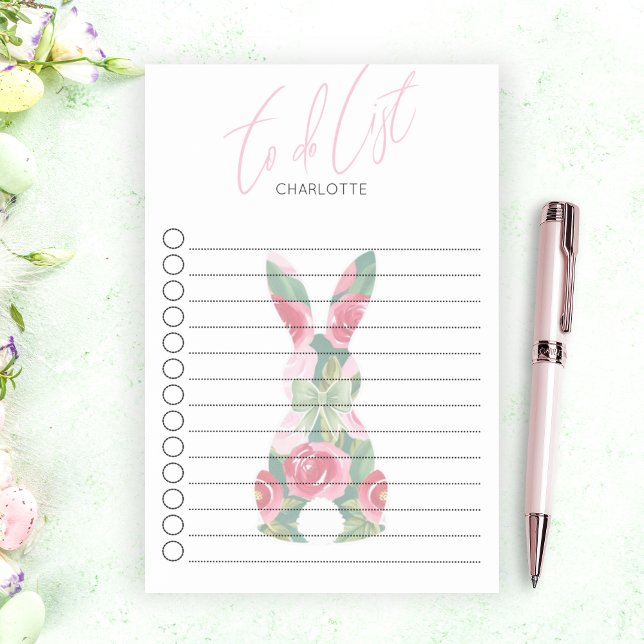 Post-it® Conception personnalisée de lapin (Personalized Custom Bunny Design Post-it Notes)