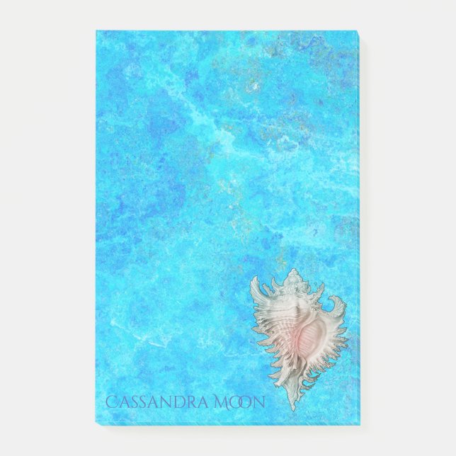 Post-it® Conch Shell "Beach Life" Personnalisé (Devant)