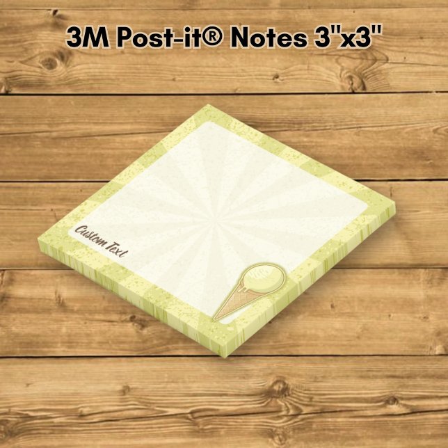 Post-it® Cône de glace à une boule (Créateur téléchargé)