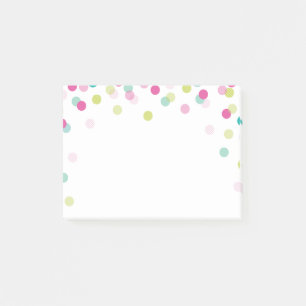Post-it® Confettis colorés lumineux modernes de NOTE